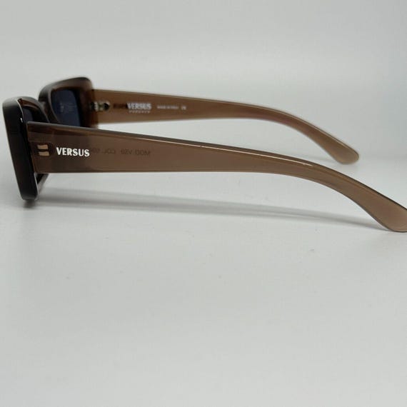 Versus Brown Rectangular Glasses Gray Lens Italy … - image 2