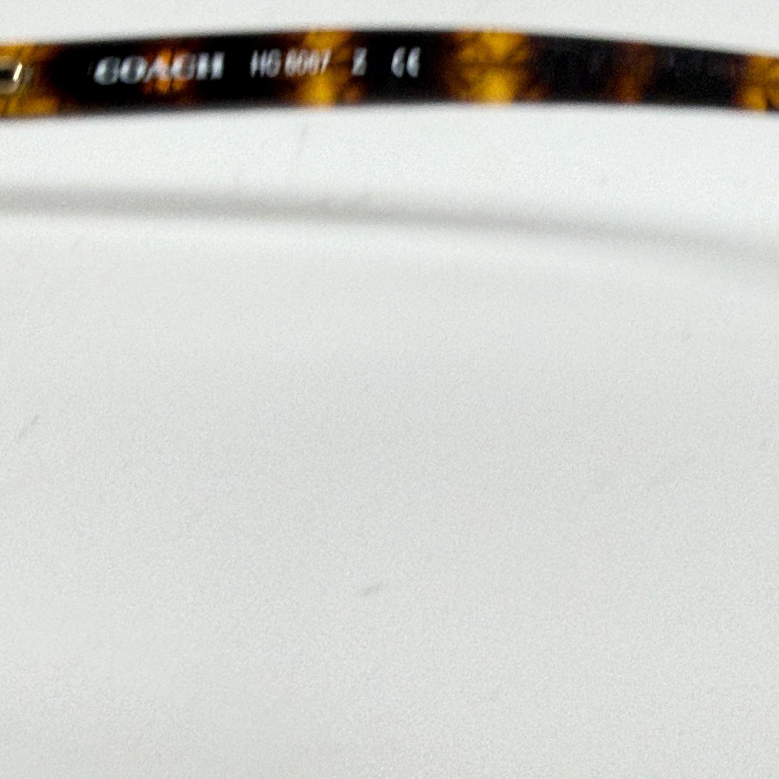 Coach HC 6067 5120 Dark Tortoise Brown‎ Sunglasses, 50-16-135 H19855 Coach HC6143 5120 Dark Tortoise Eyeglasses 54-15-140 W/Case  main image 3