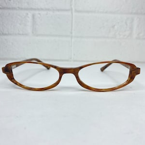 Nine West 11 ET4 Eyeglasses Frames Brown  Rectangular Full Rim H1599