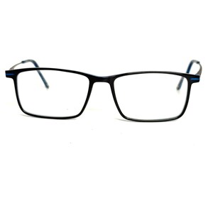 Bulova Boulder Eyeglasses Frames Black Blue Rectangular 54-17-140 Mens Womens