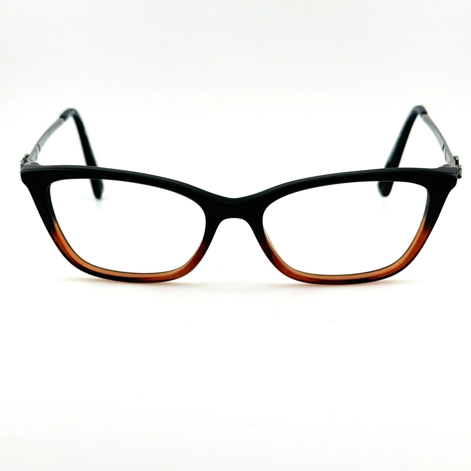 COACH Eyeglass Frame BLACK AMBER GLITTER Coach Eyeglasses HC 6107 5475 Black Amber Glitter Gradient  main image 2
