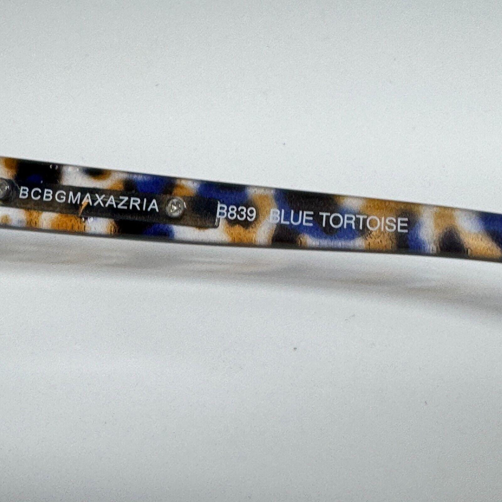 ⭐️BCBG MAXAZRIA BCBG MAXAZRIA B839 Blue Tortoise Sunglasses Frames Gold