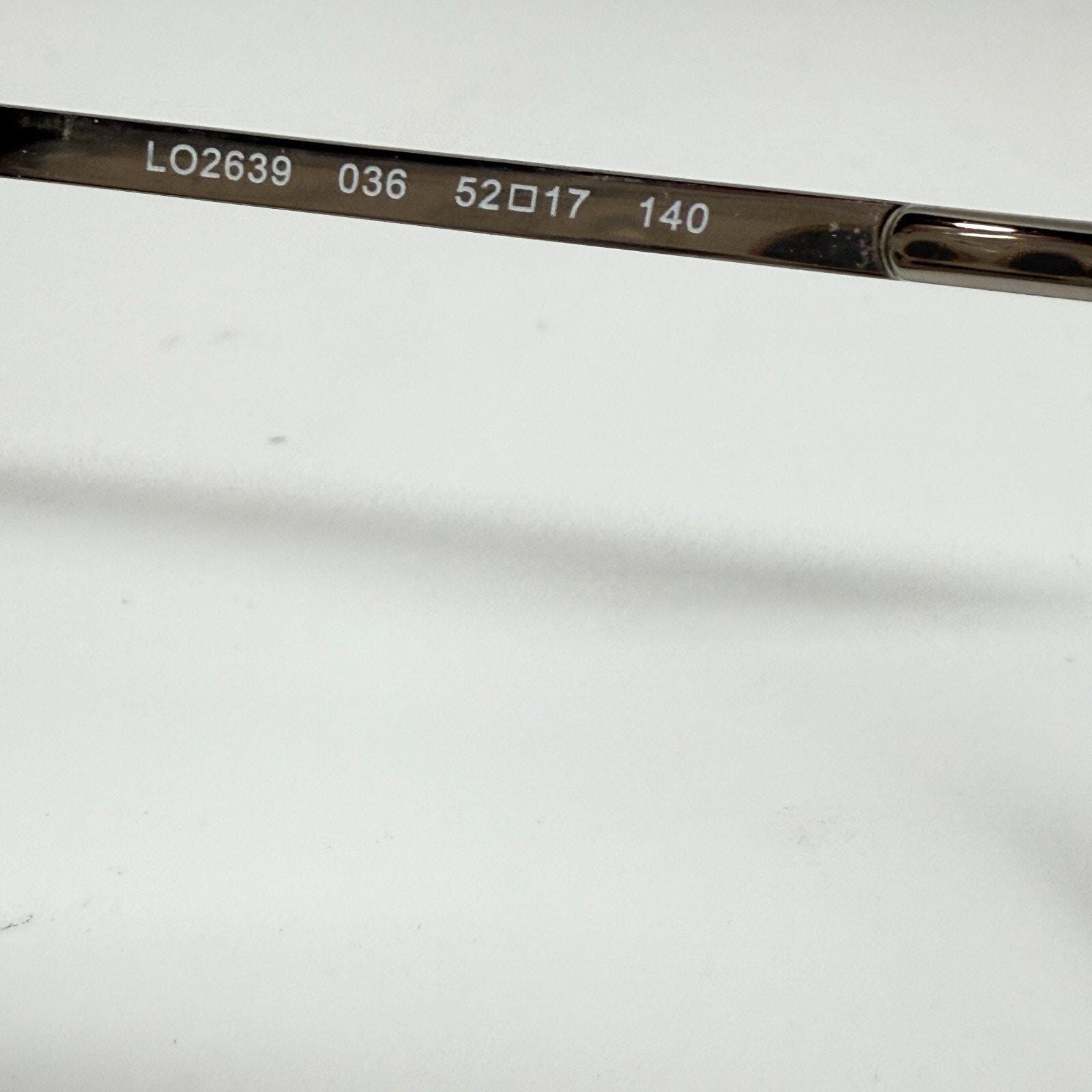 Longchamp Eyeglasses Frames LO2639 036 Clear Gray Horn Gold 52-17-140‎ H18142 Longchamp Eyeglasses Frames LO2639 036 Clear Gray Horn Gold  main image 3
