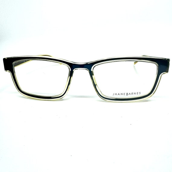 Jhane Barnes Converge BR 54-18-140 Brown Yellow Eyeglasses  display picture 2
