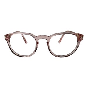 Warby Parker Eyeglasses Percey 6600 Transparent Pink Keyhole 49-19-135 H4520