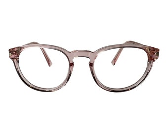 Warby Parker Eyeglasses Percey 6600 Transparent Pink Keyhole 49-19-135 H4520