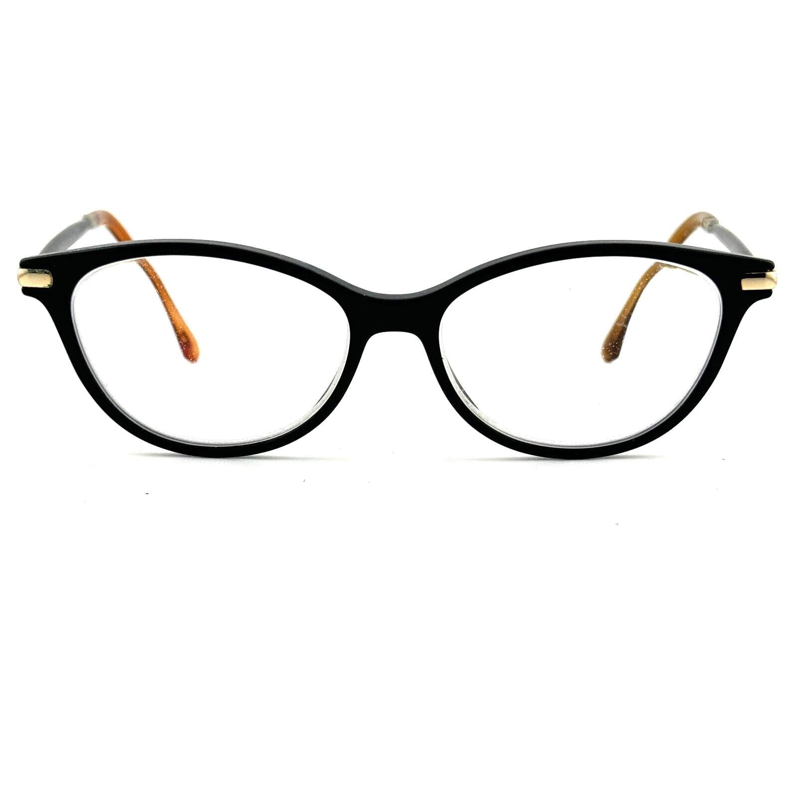 Jimmy Choo Black Gold Eyeglasses Frames 134 J6H 54-18-135