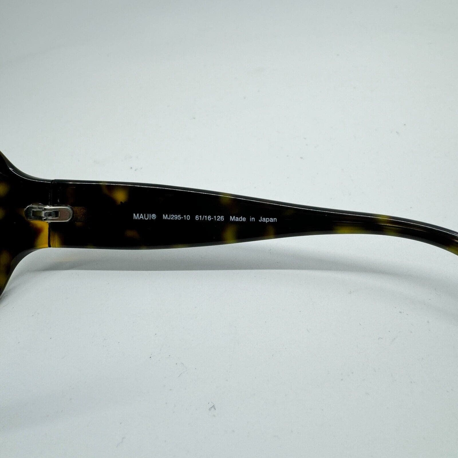 Maui Jim Nalani MJ295-10 Brown‎ Tortoise Sunglasses Frame 61-16-126 Japan H11067 MAUI JIM NALANI MJ295-10 Japan Dark Brown Tortoise  main image 4