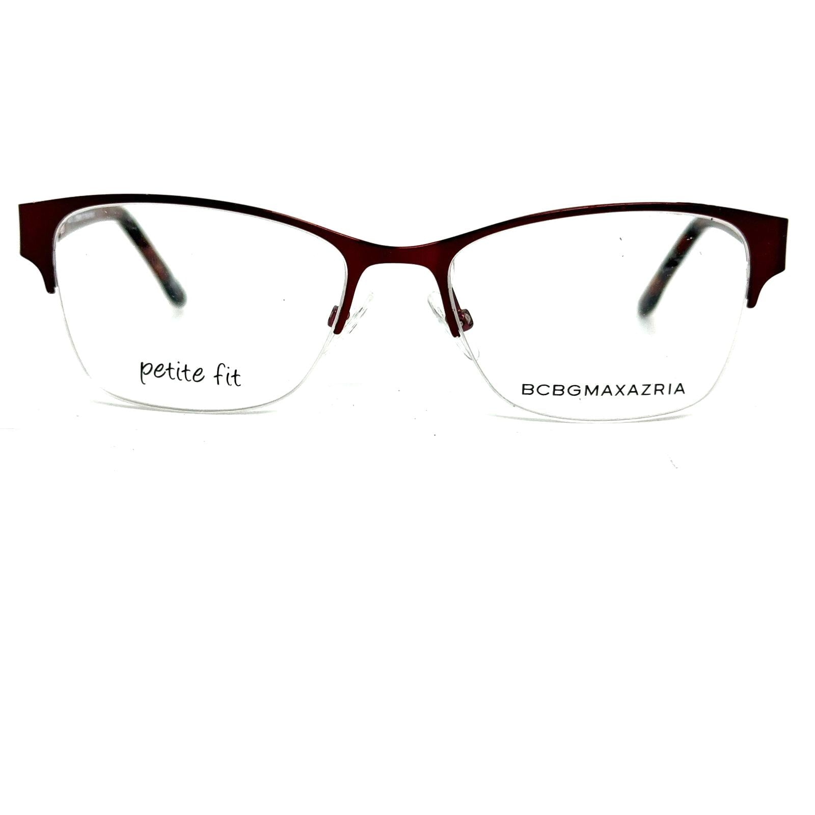 BCBG Maxazria Cat Eye Half Frame Eyeglasses Irina Wine 49 16  display picture 2