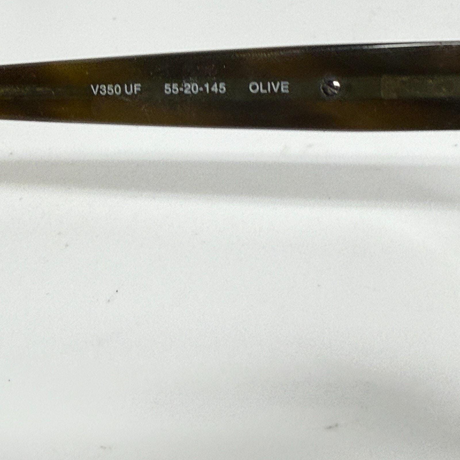 John Varvatos Eyeglasses V350 UF Olive Rectangular Frame 