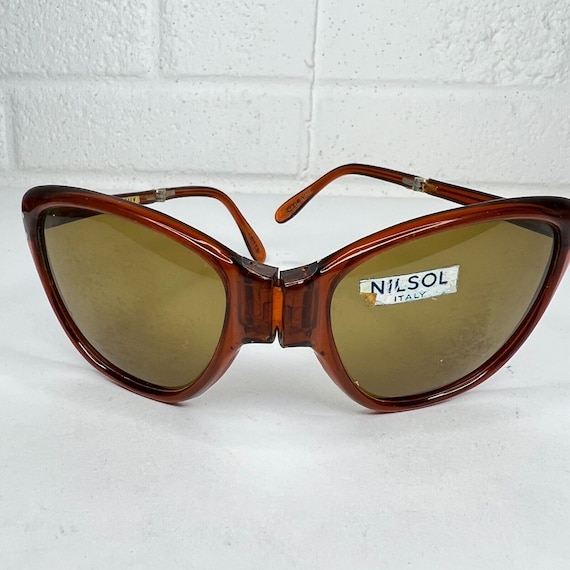 Vintage Nilsol Sunglasses Retro Rare Foldable Scen