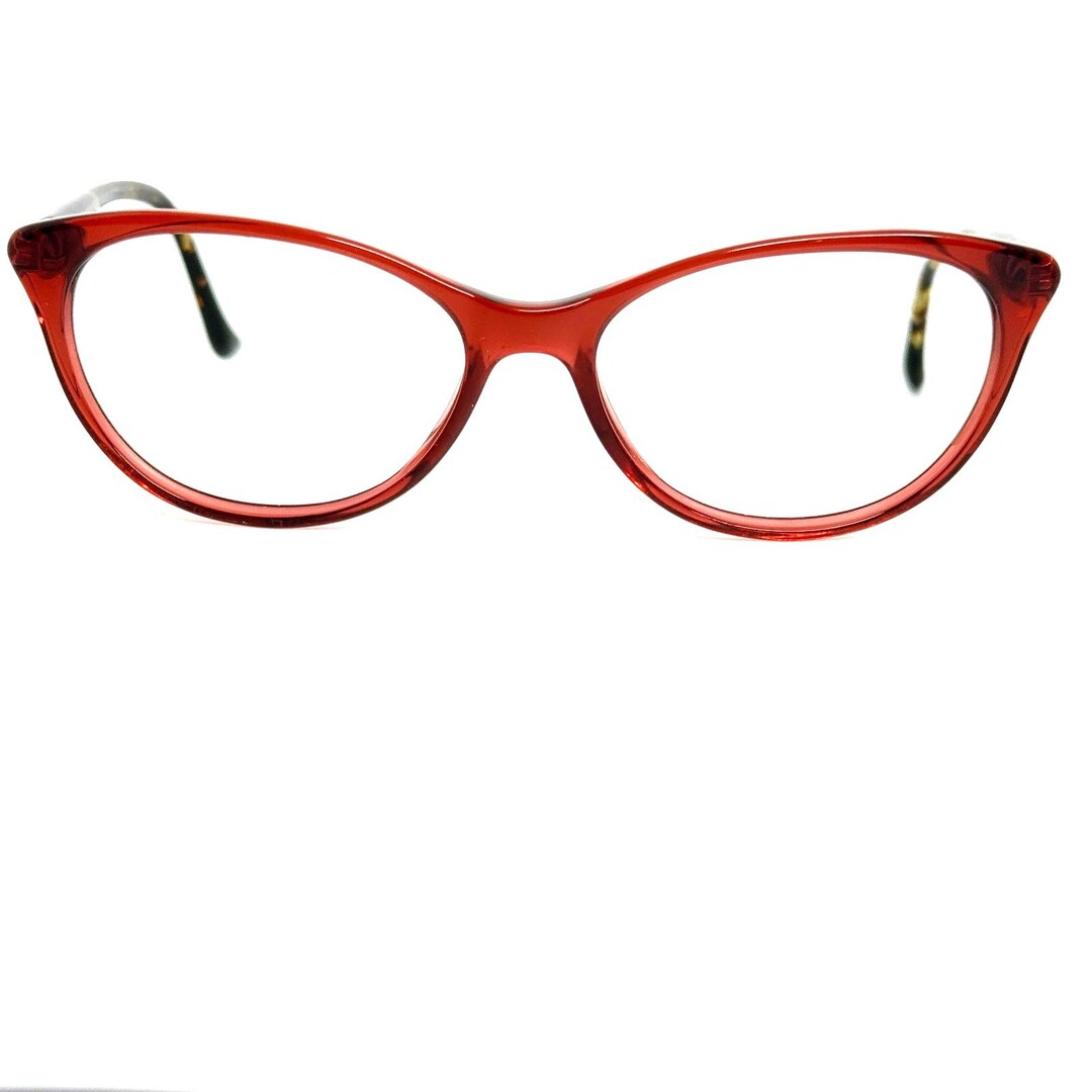 Safilo Buratto 06 C9a Eyeglasses Frames Red Full Rim Cat Eye  display picture 2