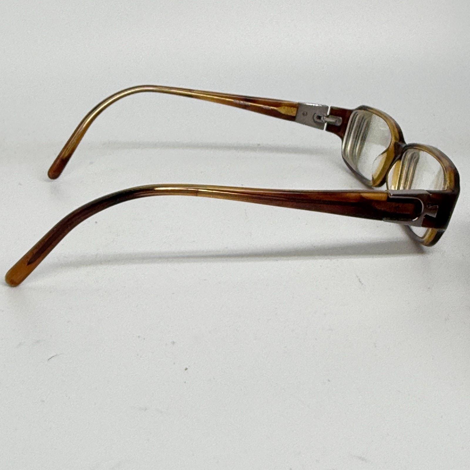Bulova Turin Amber‎ Tortoise Shell Eyeglasses Women\'s 51 16 135  Frames 21463 Bulova TURIN AMBER/GUNMETAL 51-16-135 Full Rim Eyeglasses  main image 4