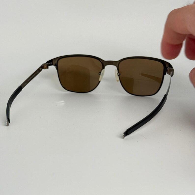 Oakley Seller OX3248-0254 Powder Pewter Square Sunglasses Mens 54mm Brown Lens image 3