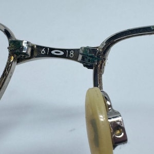Oakley Metal Eyeglasses unknown model number Pewter Frames 61-18 H17328 image 5
