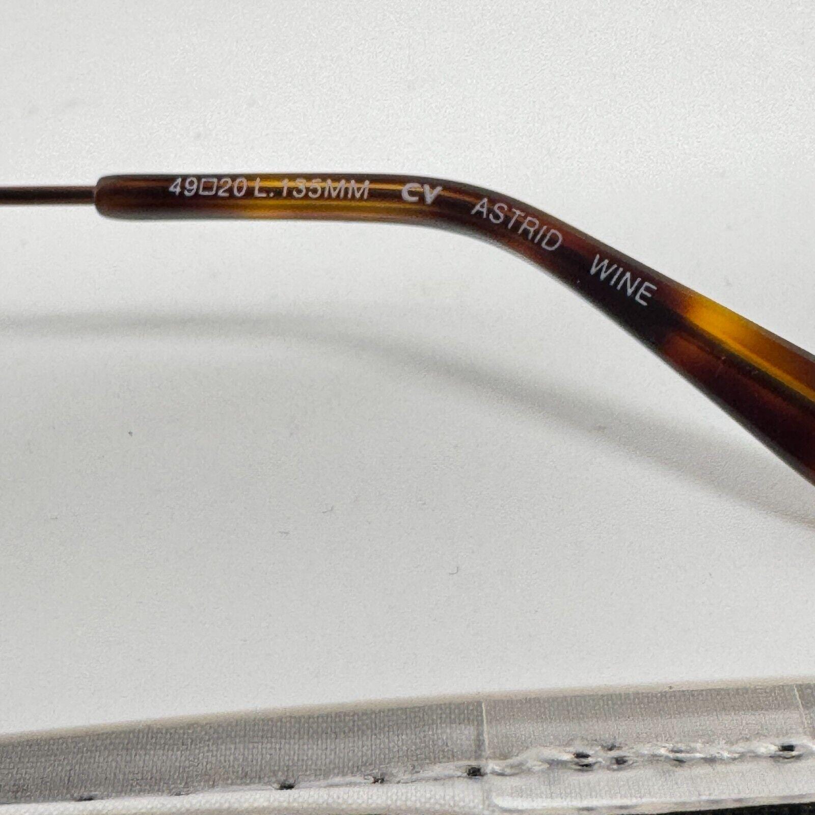 BCBGMAXAZRIA Astrid Wine Tortoiseshell Round Metal Eyeglasses Frames 49 20‎ 135 NEW BCBGMAXAZRIA ASTRID Wine EYEGLASSES FRAME 49-20-135mm  main image 4