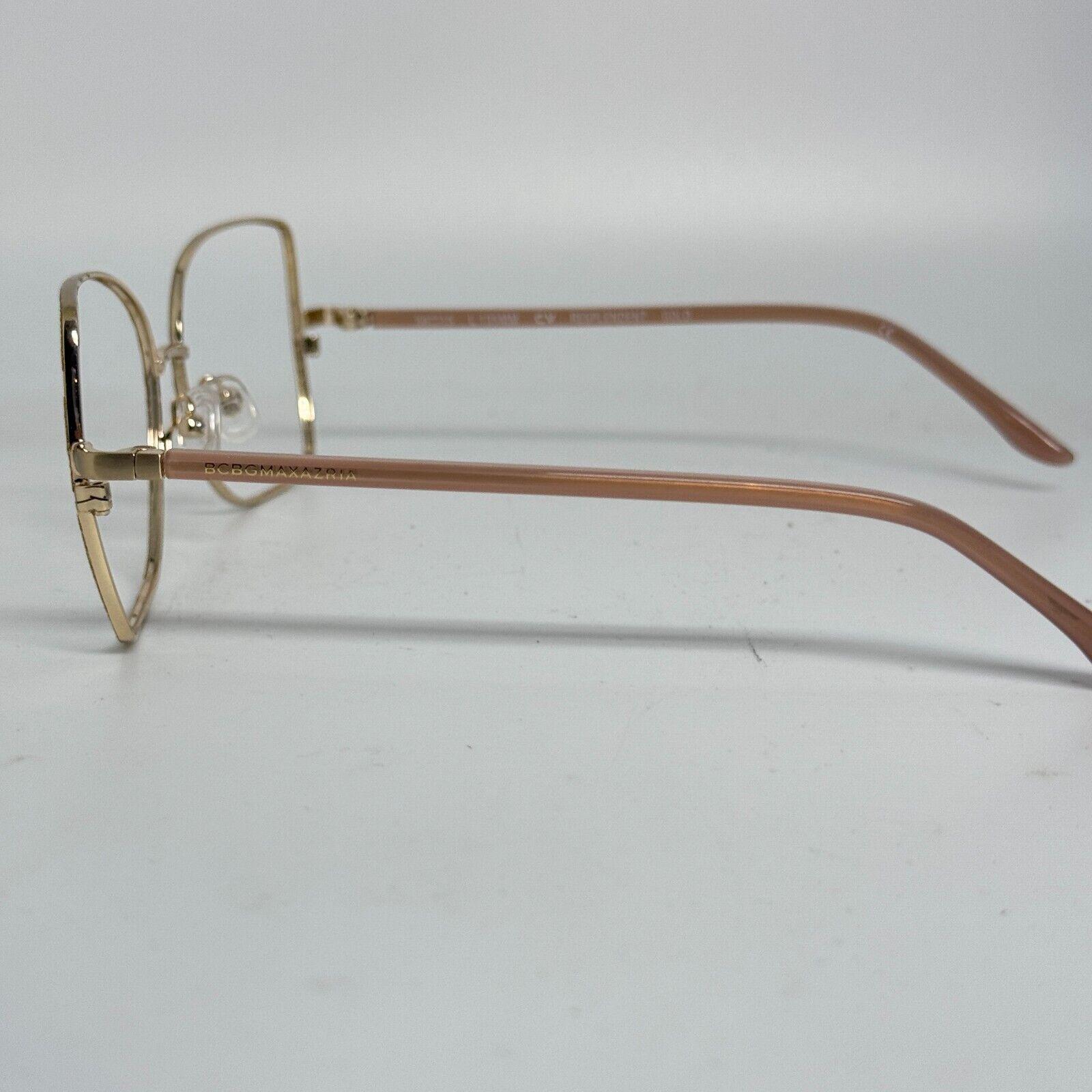 BCBGMaxAzria Gold Oversized Frame Sunglasses w/Ombré Champagne Gradient Lenses Amber Medium Thick Trapezoid Gradient Sunglasses with  main image 2