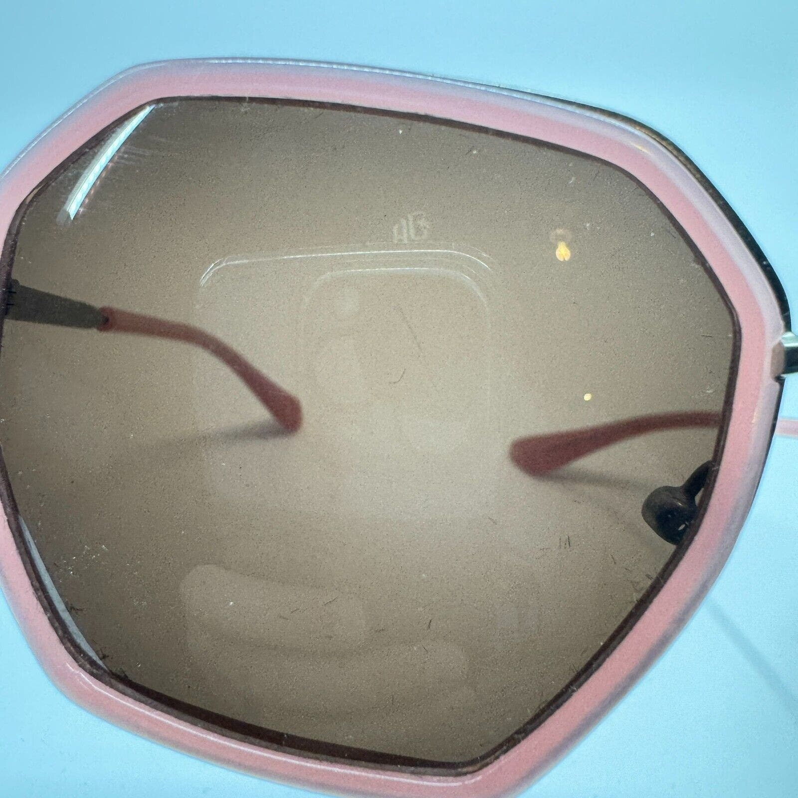 See Sunglasses Frames Pink Brown Lens See 22222 Silver Metal 