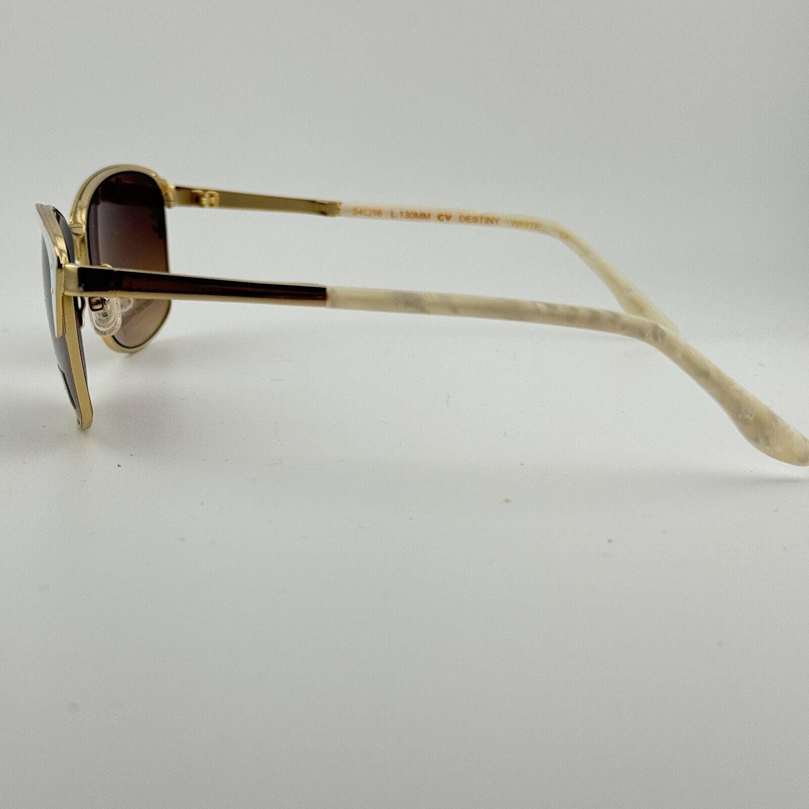 新品BCBGMAXAZRIA
タグ付き 黒白フレアスリーブドレス BCBG Maxazria Destiny White Sunglasses Frame Brown Lens Half