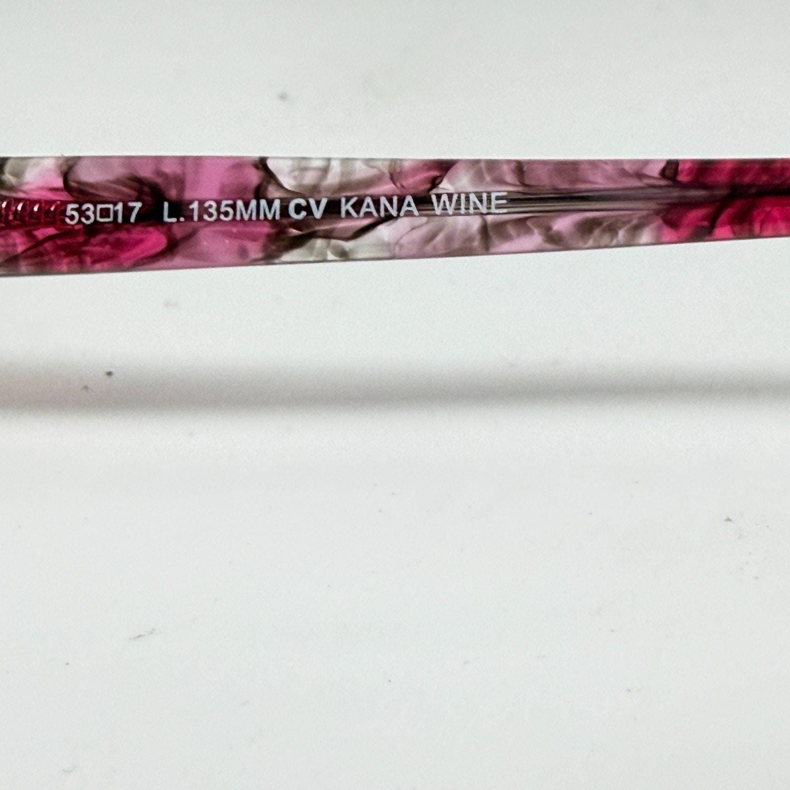 Bcbgmaxazria Kana Wine Eyeglasses Frames Womens Pink Red 53 