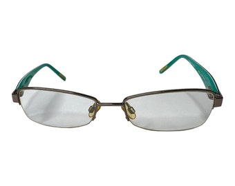 Aura Eyewear Dunning Gun Gunmetal Authentic Eyeglasses 55-17-140 Aura Au1750 Black/Gray Rectangle Eyeglasses Frames 53-17-140  main image 3