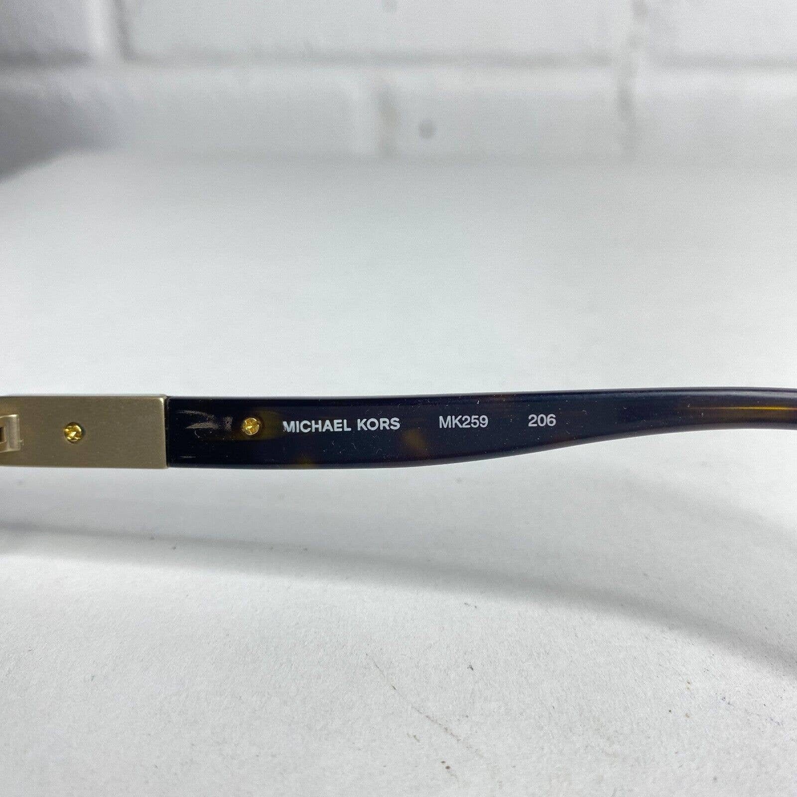 Michael Kors MK 259 206 Eyeglasses Glasses‎ Dark Brown Tortoise 50-17-130 H2594 Michael Kors MK 259 206 Eyeglasses Glasses Dark Brown  main image 2
