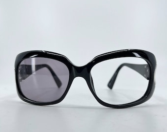 Giorgio Armani GA 654/s D28BN Square Black Sunglasses 57-17-130 7140