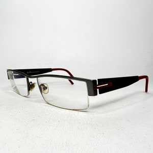 Exalto CO 2702  Eyeglasses Col. 13K 54-20-135 France  Silver Black Red H511