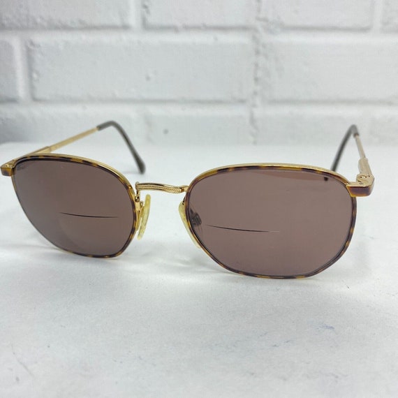 Vintage Luxottica 424 Havana Brown Gold Sunglasses