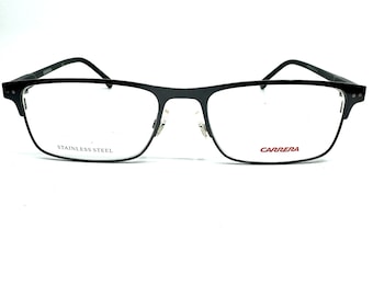 Carrera CA7550 Black Metal Gray Rectangle Eyeglasses Frames  display picture 1