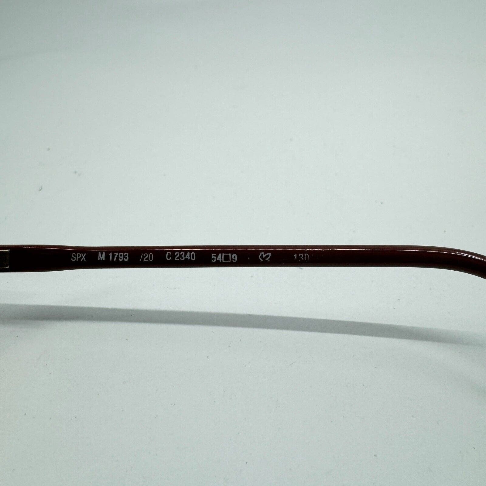 Silhouette Eyeglasses Frames SPX M 1793‎ /20 C2340 Brown 54-19-130 H10306 Silhouette Eyeglasses Frames SPX M 1793 /20 C2340 Brown 54  main image 2