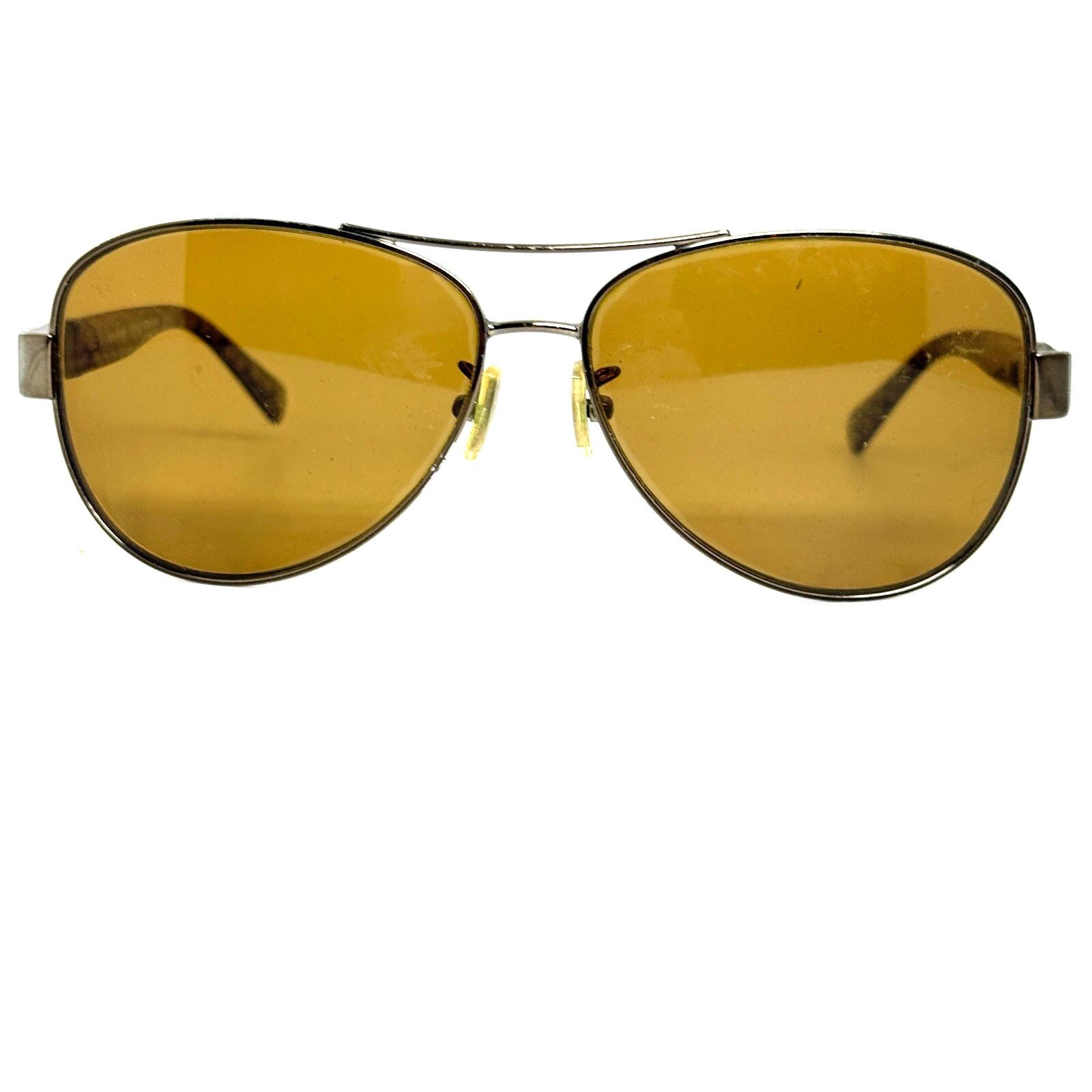 Coach Gunmetal Aviator Glasses Black Temple HC7047 L103  display picture 1