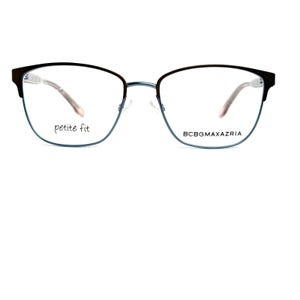 BCBG MAXAZRIA Hilda Brown Blue Square Eyeglasses Frames 50-16 130 H20704