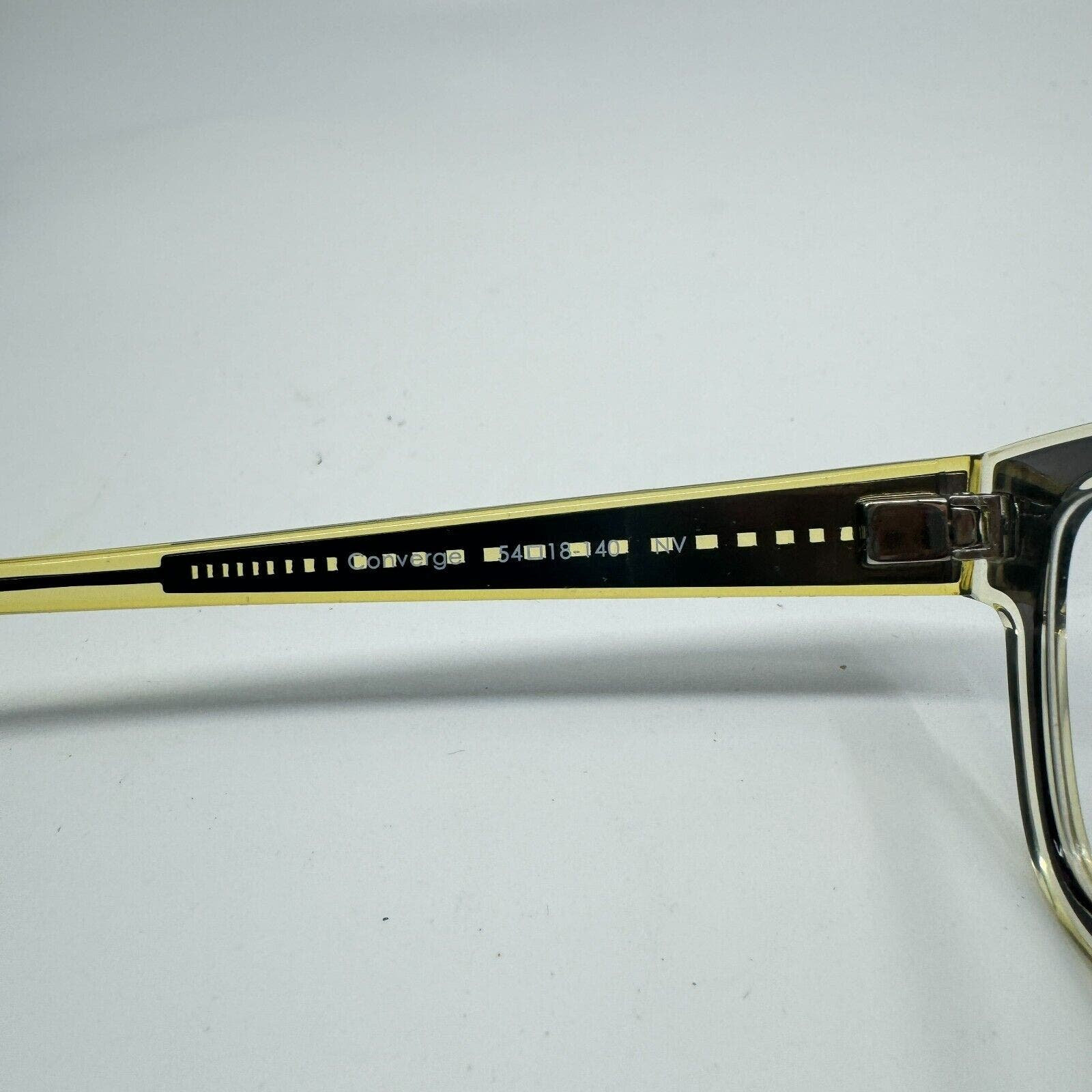 Jhane Barnes‎ Converge BR 54-18-140 Brown Yellow Eyeglasses Frame H10192 Jhane Barnes Converge BR 54-18-140 Brown Yellow Eyeglasses  main image 3