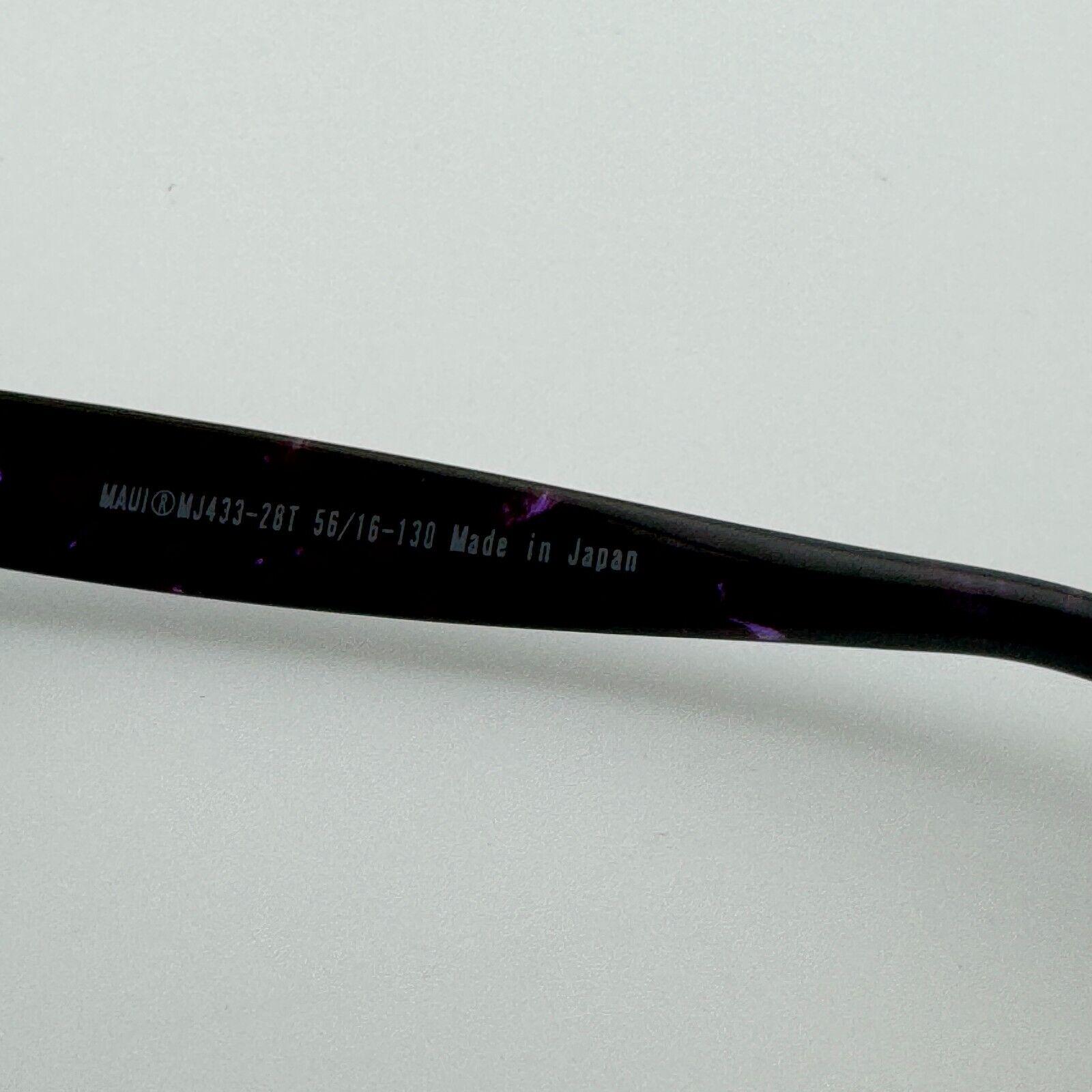 Maui Jim Japan MJ433-28T KOKI BEACH 56-16-130 Purple Tort Sunglasses Frame 12860 Maui Jim Japan KOKI BEACH MJ433-28T 56-16-130 Black/Purple  main image 3