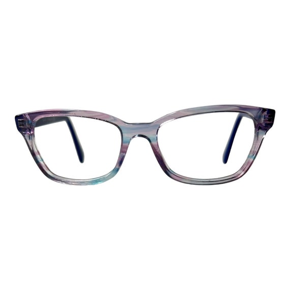 Ray-Ban Small Eyeglasses RB 1591 3807 Purple Blue… - image 1