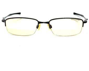 Oakley Clubface OX3102-0352 Pewter Brown Half Rim Eyeglasses Frames 52-17 H14071