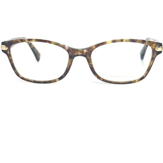 Coach HC 6065 5287 Confetti Light Brown Eyeglasses Frames Rectangular 51-17-135 Coach Eyeglasses HC 6065 5287 Confetti Light Brown B-shape  main image 3