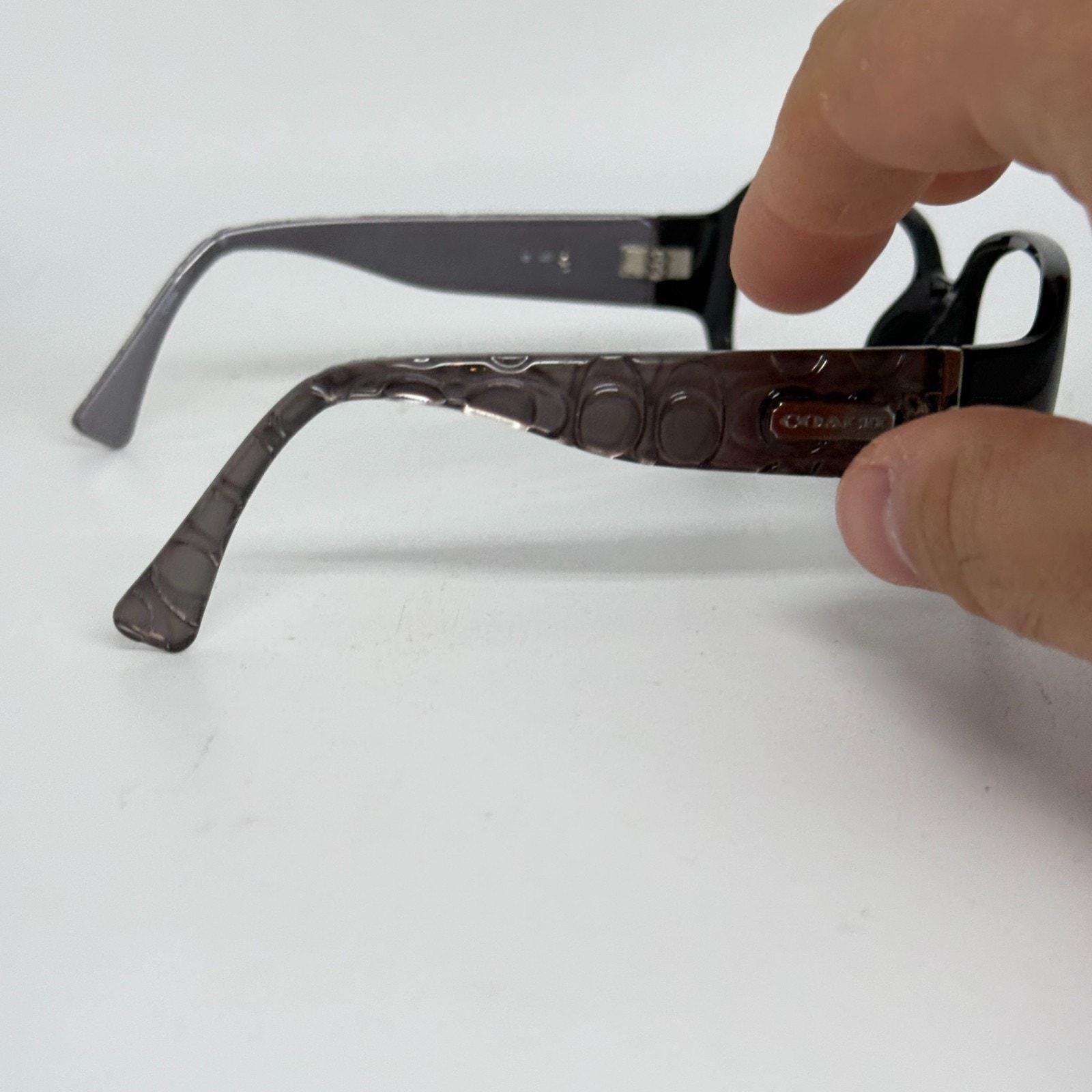 Coach S3011 BLACK 55-16-120 Black/gray Crystal Full Rim  display picture 1