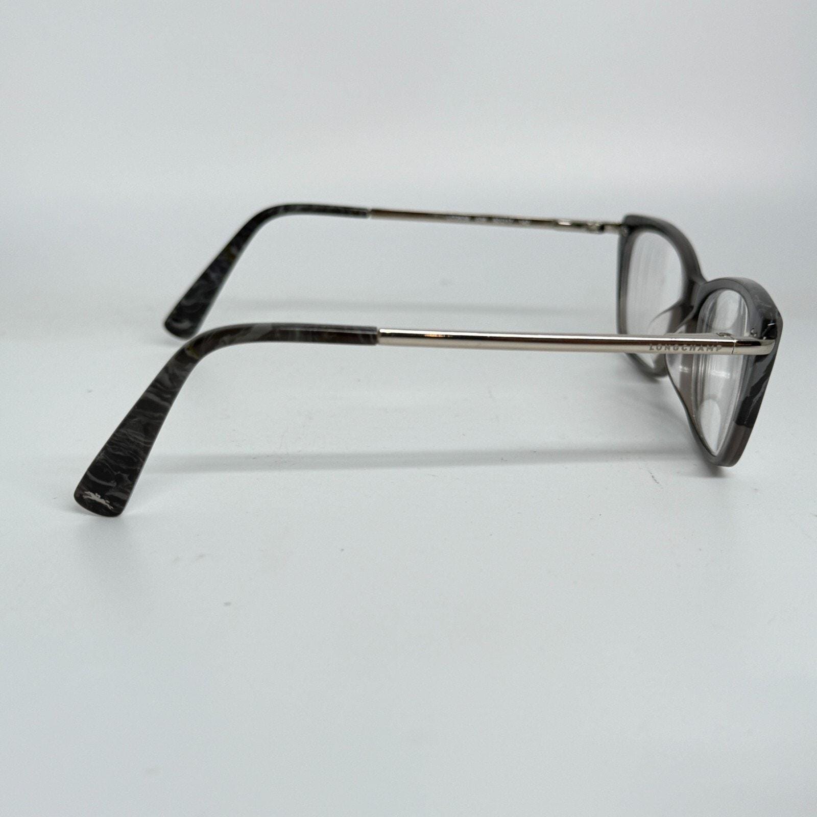 Longchamp Eyeglasses Frames LO2639 036 Clear Gray Horn Gold 52-17-140‎ H18142 Longchamp Eyeglasses Frames LO2639 036 Clear Gray Horn Gold  main image 2