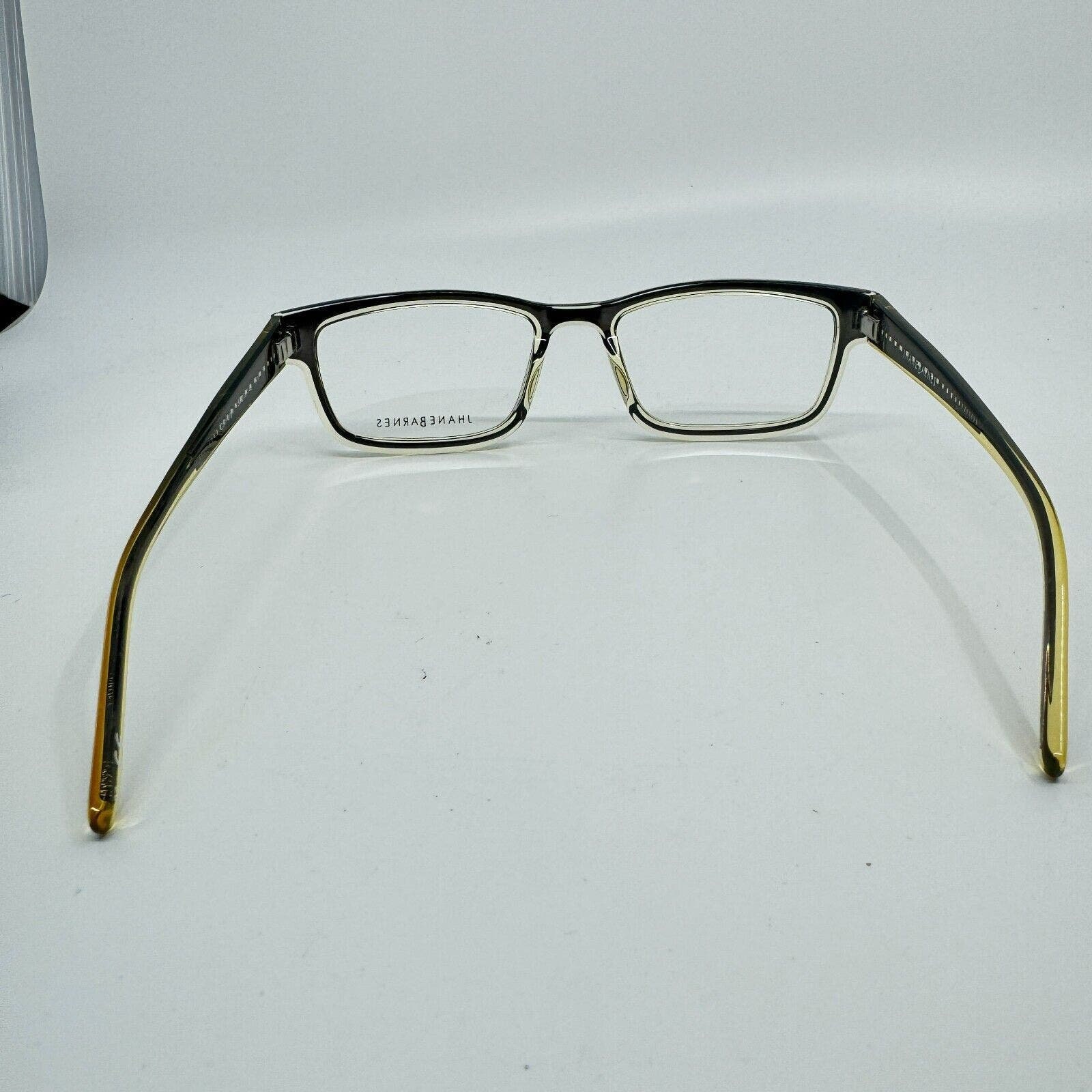 Jhane Barnes‎ Converge BR 54-18-140 Brown Yellow Eyeglasses Frame H10192 Jhane Barnes Converge BR 54-18-140 Brown Yellow Eyeglasses  main image 4