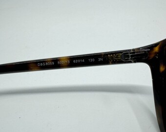 Dolce & Gabbana Sunglasses Brown Tortoise D&G 8059‎ 502/13 62-14-130 3N H9376 Dolce & Gabbana Sunglasses Brown Tortoise D&G 8059 502/13 62  main image 3