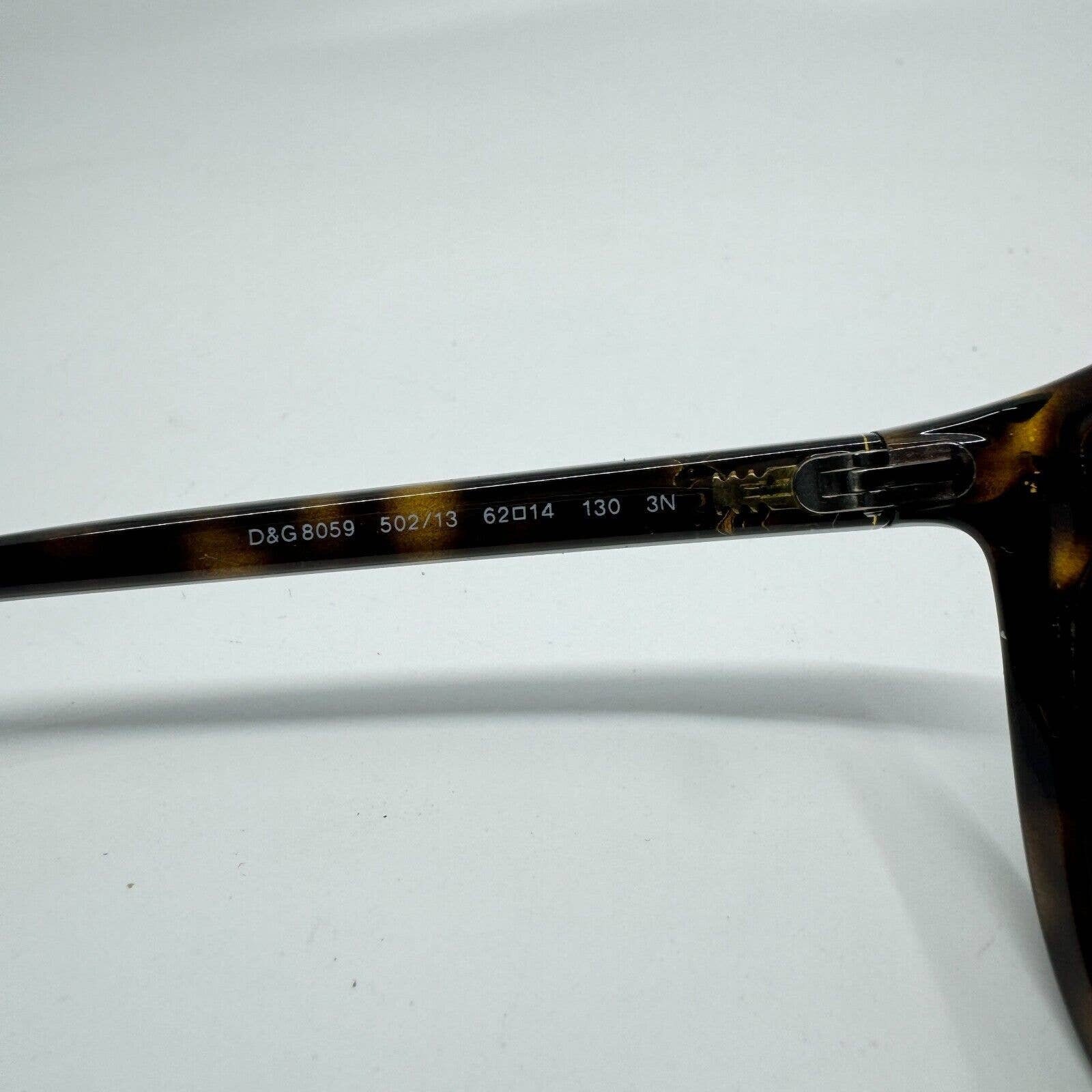 Dolce & Gabbana Sunglasses Brown Tortoise DG 8059 502/13 62  display picture 2