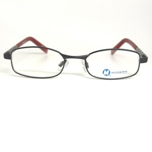 Modern Kendall Eyeglasses Frames Black Red 45-17-130 Oval Full Rim Glasses