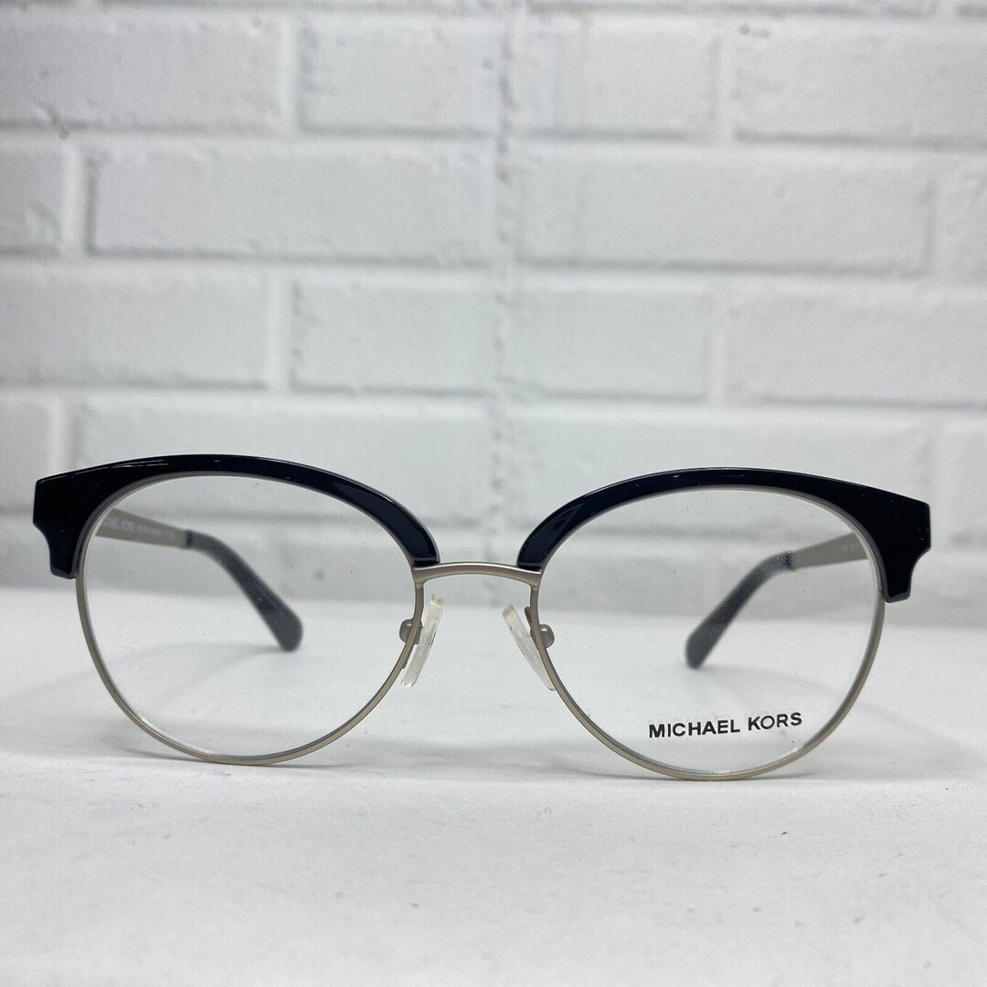 Michael Kors Eyeglass Frame MK 3013 Anouk 1142 Silver Black Etsy