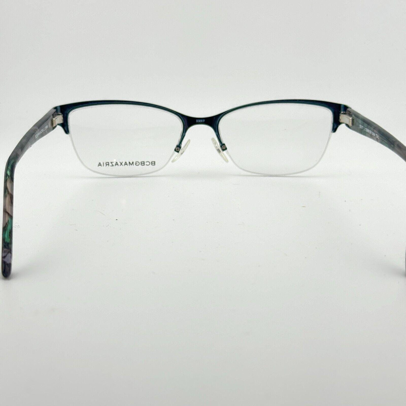 Bcbgmaxazria Cat Eye Half Rim Eyeglasses Flex KANA TEAL 53  display picture 3