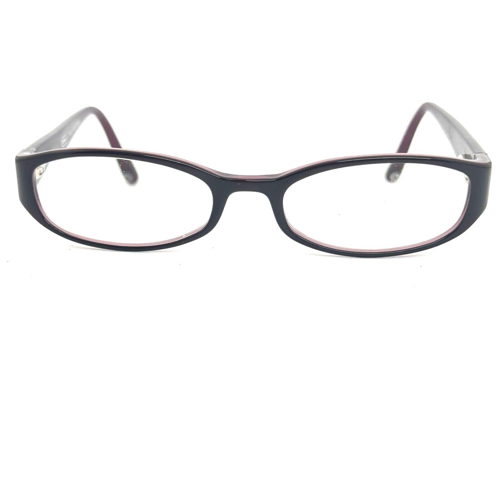 Coach Adelle 534 Eyeglasses Plum Teal Oval Frames 135 Womens Eyewear Coach Adelle 534 Black Berry Purple Oval Eyeglasses Frames  main image 2