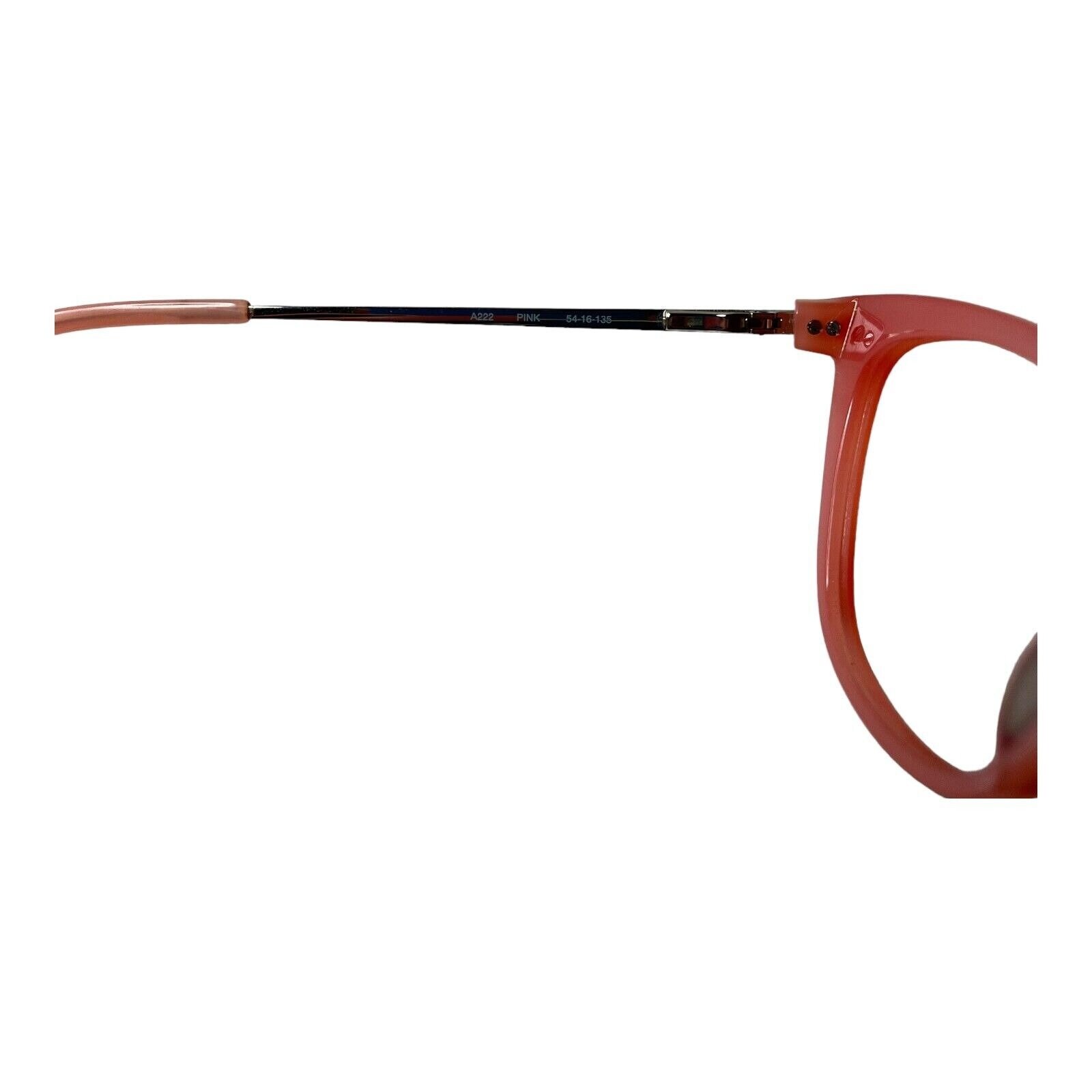 Converse A222 Pink Cat Eye Eyeglasses Frames 54-16-135 Silver Metal Arms Converse Pink Eyeglass Frames | eBay main image 4