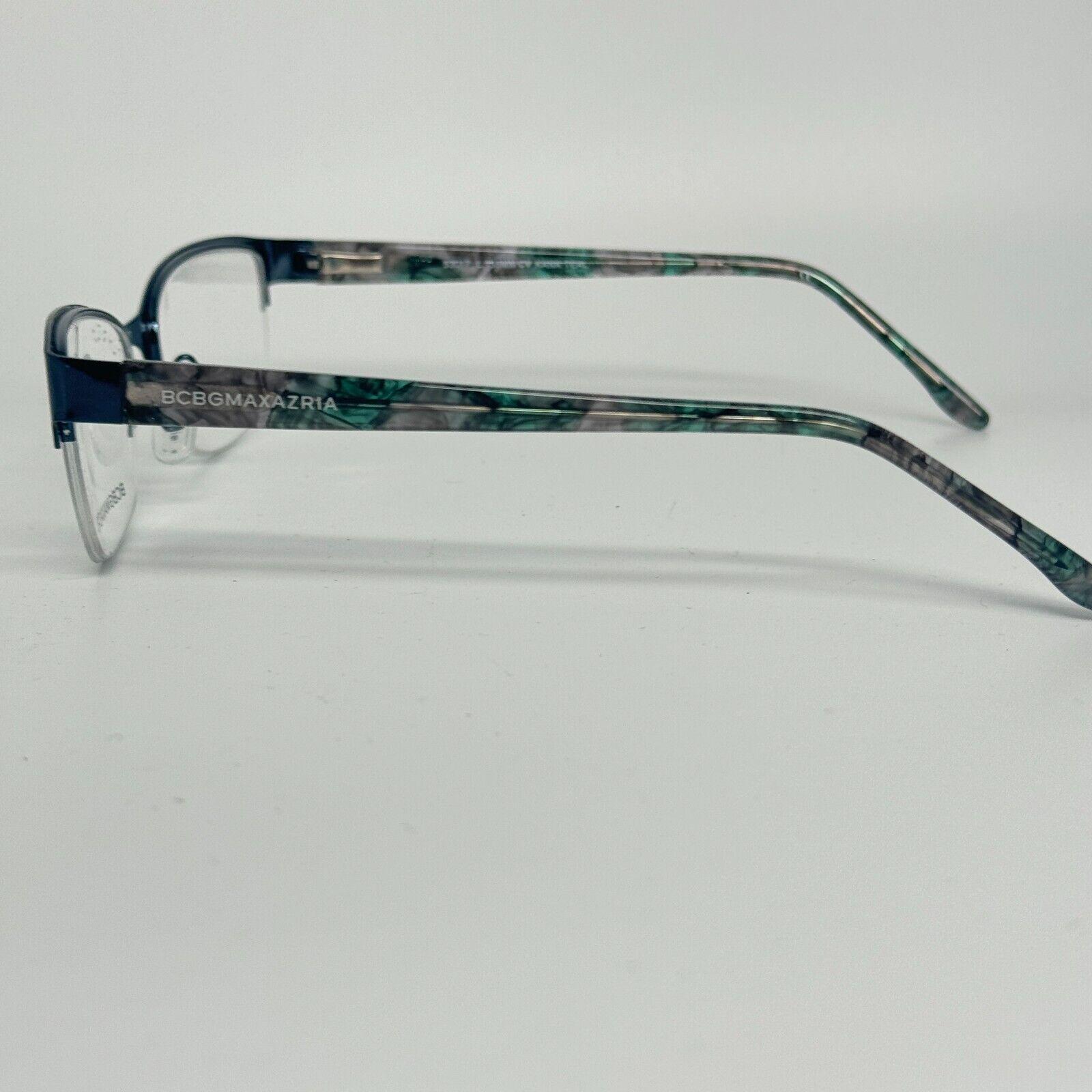 BCBGMAXAZRIA Women\'s Cat Eye Eyeglasses Blue Turquoise Metal Frame‎ 21234 New BCBG Maxazria Cat Eye Eyeglasses Anita Blue Slate 54 16  main image 2
