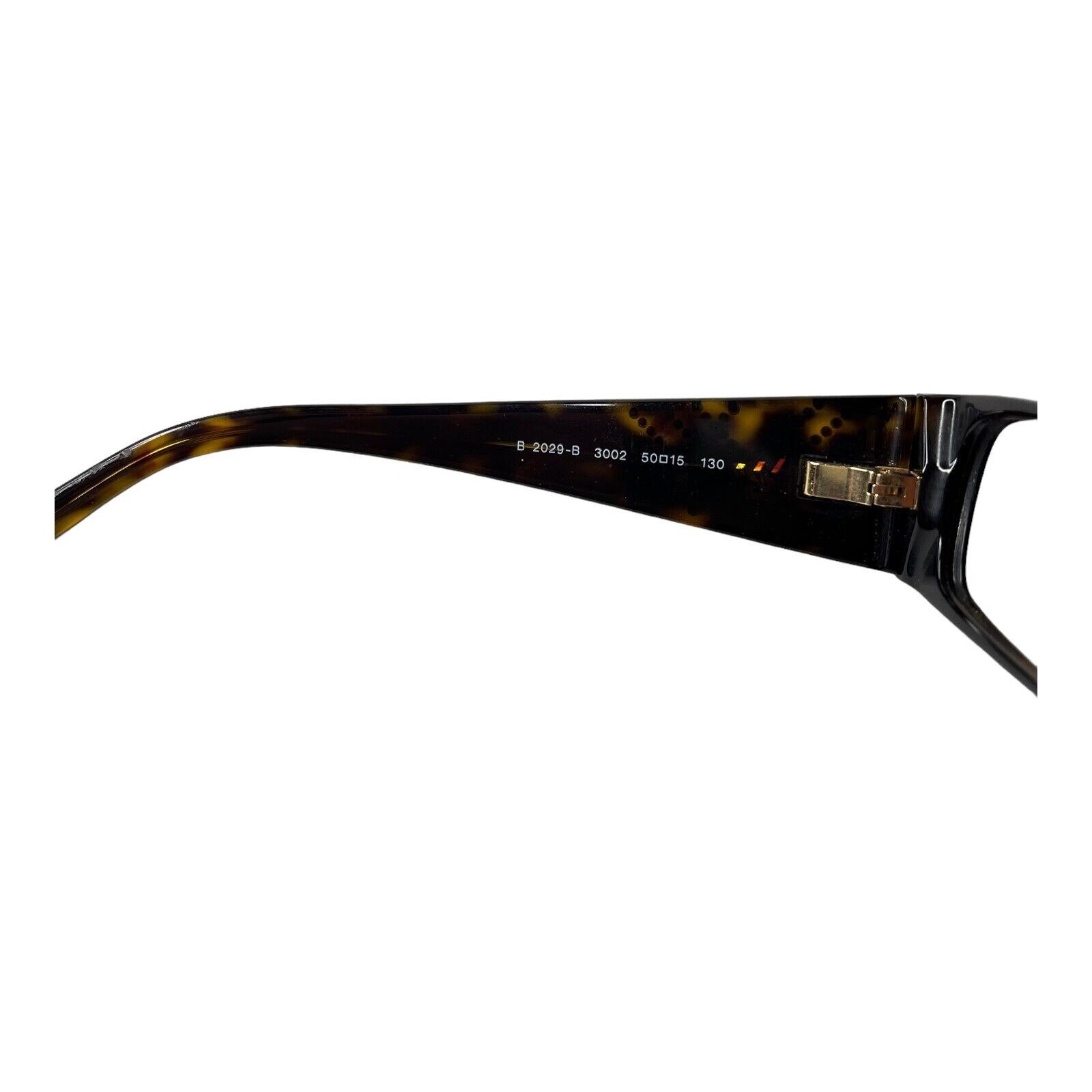 Burberry B 2029-B Eyeglasses Dark Tortoise Rhinestone Check 50-15-130 Italy Burberry Womens Eyeglasses Frame Havana B 2029-B 3002 50-15  main image 4